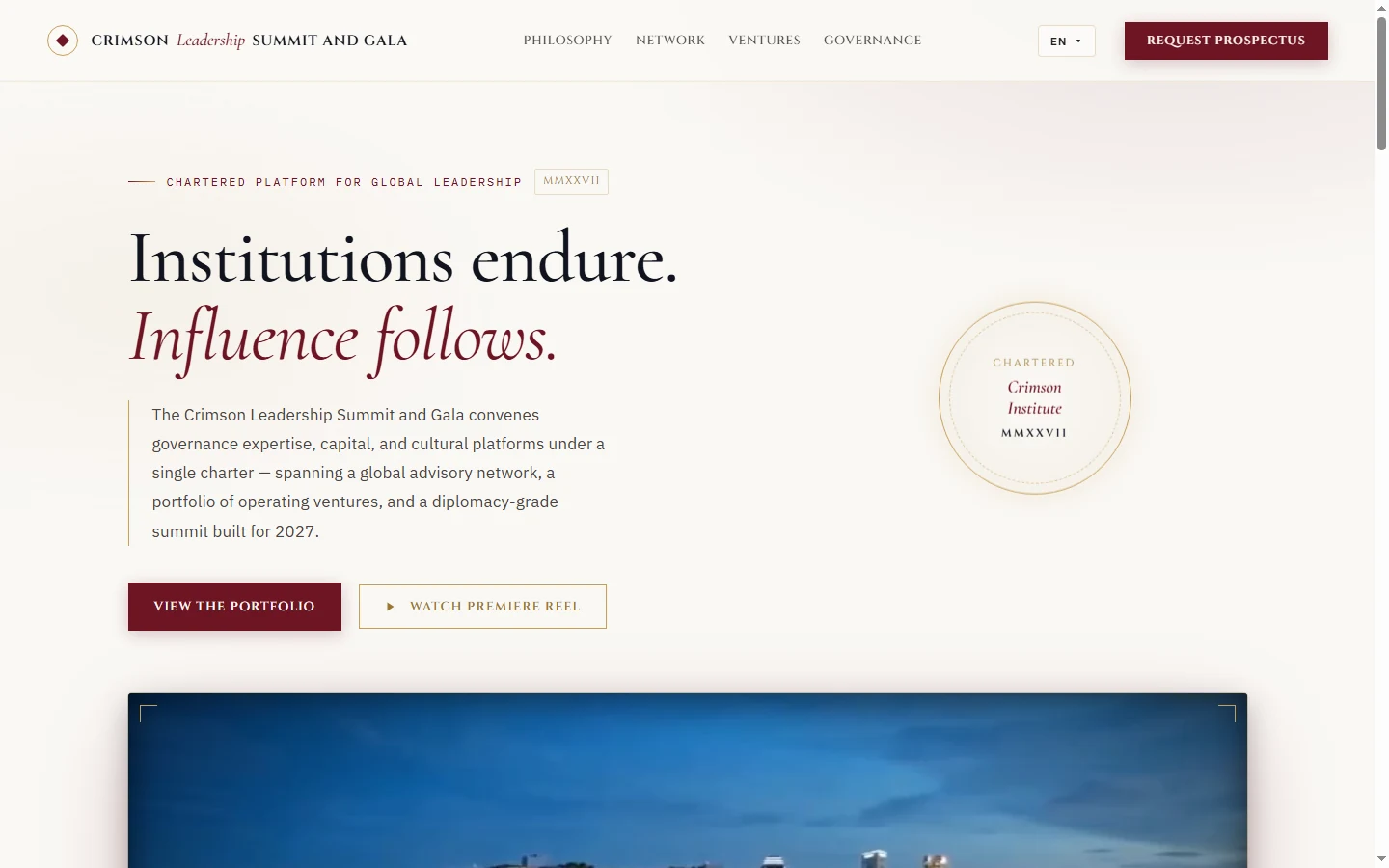 Crimson Holdings - Global Leadership Summit & Operating Platform