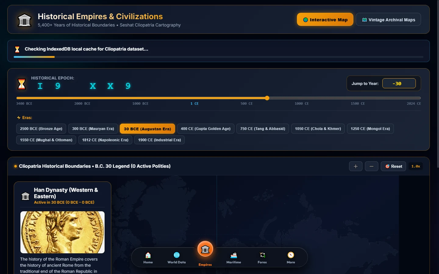 Historical Empires Cartography - Civilization Timeline